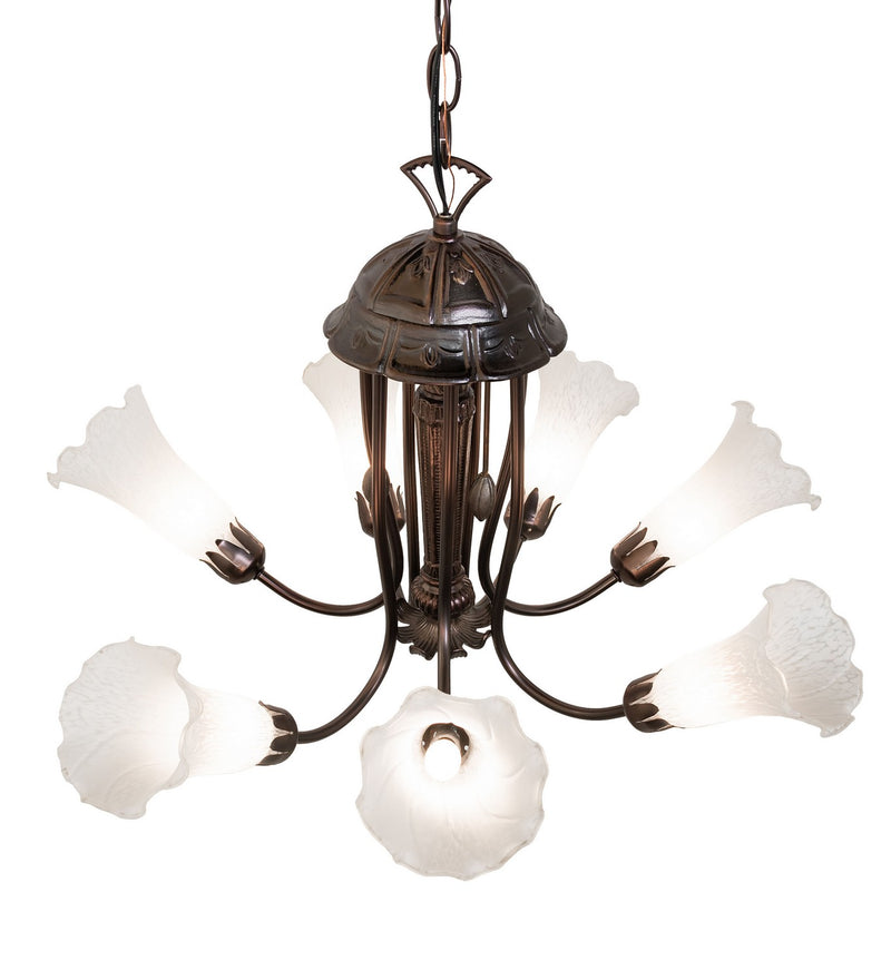 Meyda Tiffany 251580 Seven Light Chandelier, Mahogany Bronze