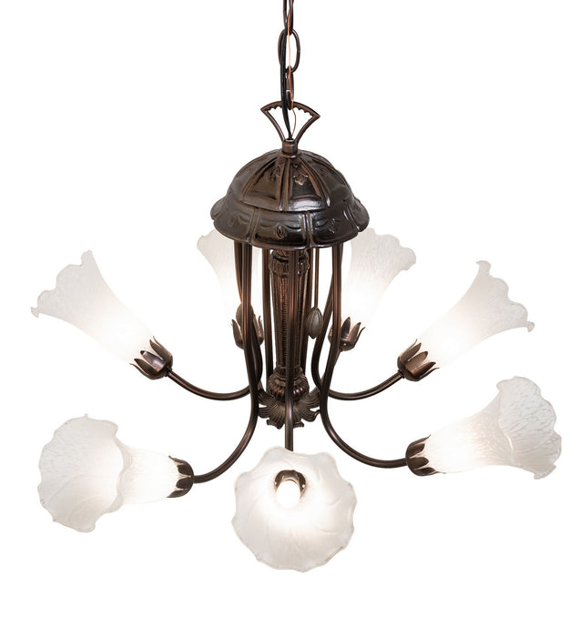 Meyda Tiffany 251580 Seven Light Chandelier, Mahogany Bronze