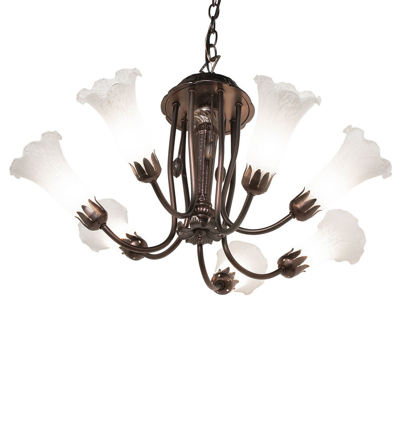 Meyda Tiffany 251580 Seven Light Chandelier, Mahogany Bronze