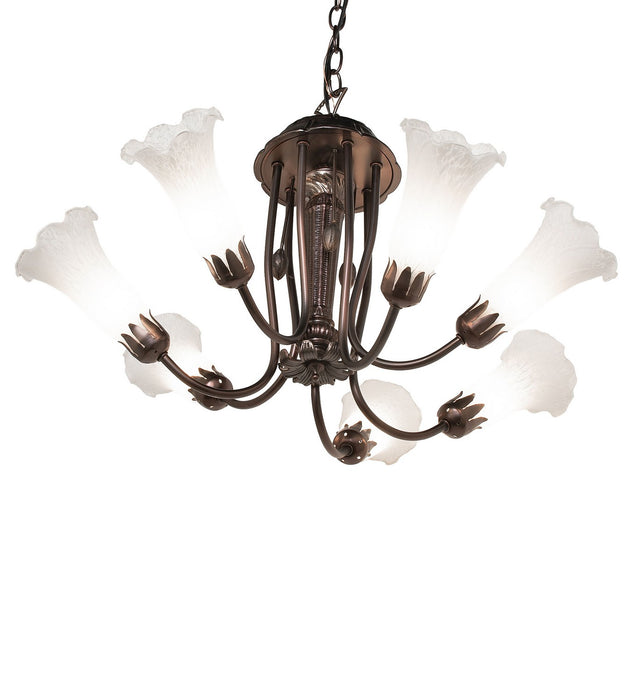 Meyda Tiffany 251580 Seven Light Chandelier, Mahogany Bronze
