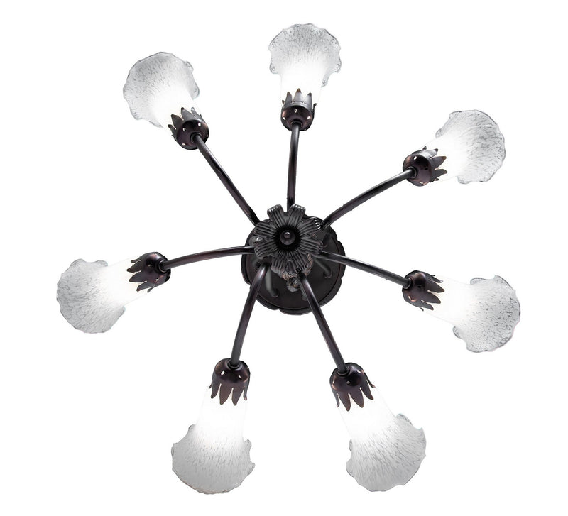 Meyda Tiffany 251580 Seven Light Chandelier, Mahogany Bronze