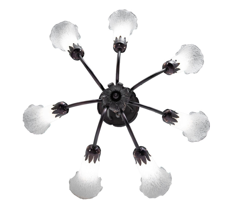 Meyda Tiffany 251580 Seven Light Chandelier, Mahogany Bronze