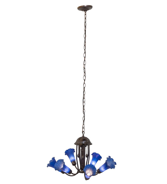 Meyda Tiffany 251581 Seven Light Chandelier, Mahogany Bronze