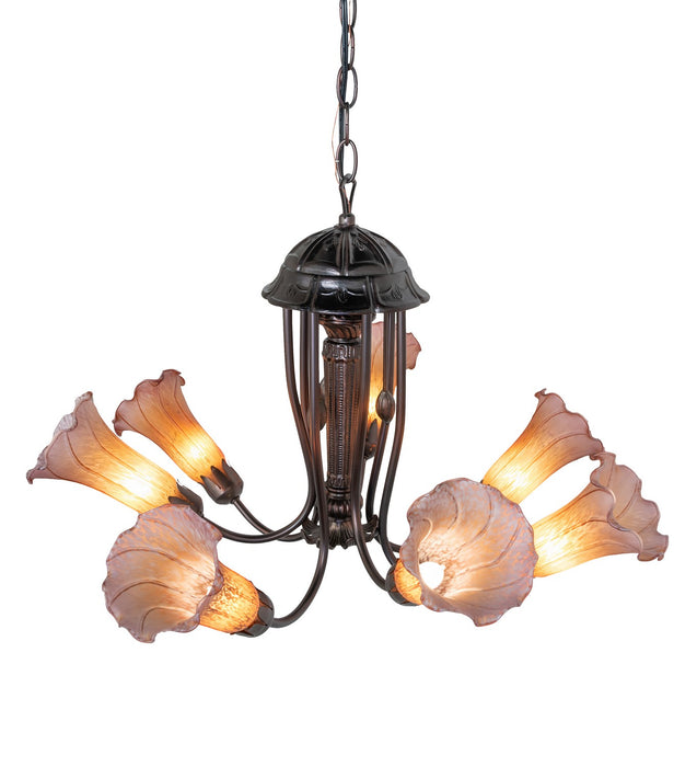 Meyda Tiffany 251583 Seven Light Chandelier, Mahogany Bronze