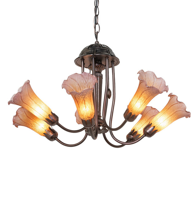 Meyda Tiffany 251583 Seven Light Chandelier, Mahogany Bronze