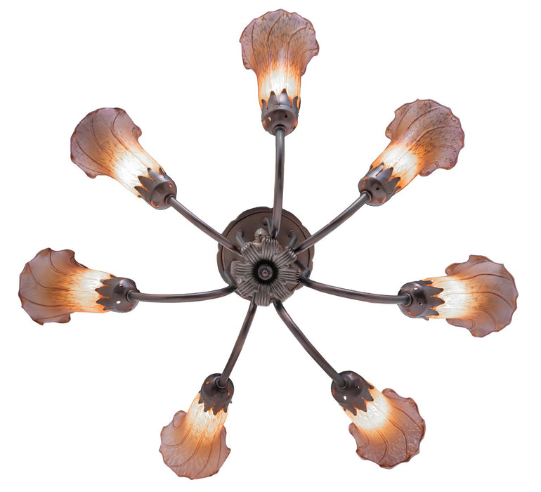 Meyda Tiffany 251583 Seven Light Chandelier, Mahogany Bronze