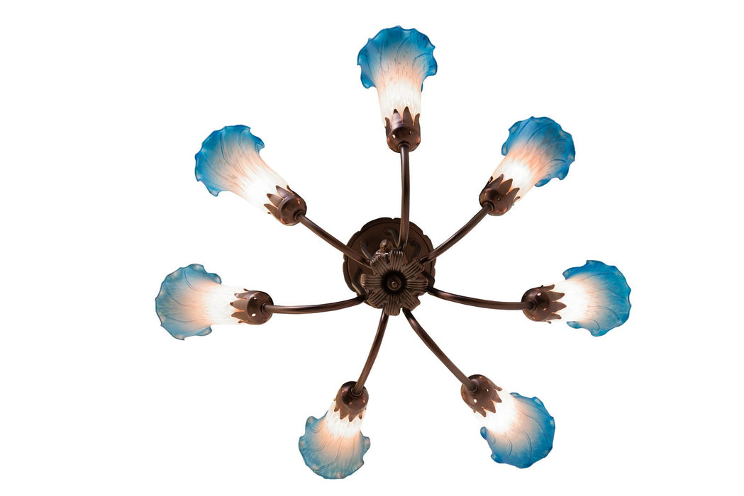Meyda Tiffany 251584 Seven Light Chandelier, Mahogany Bronze