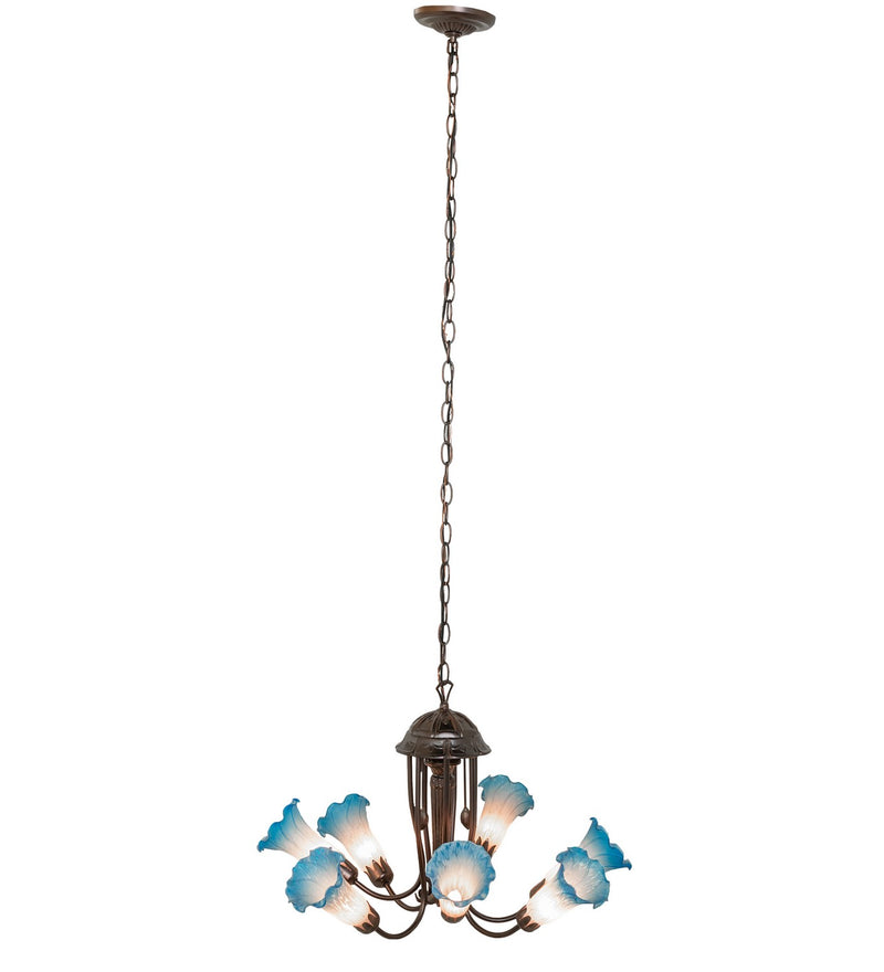 Meyda Tiffany 251584 Seven Light Chandelier, Mahogany Bronze