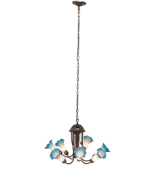 Meyda Tiffany 251584 Seven Light Chandelier, Mahogany Bronze