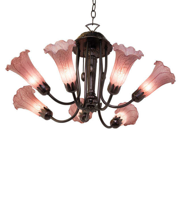 Meyda Tiffany 251585 Seven Light Chandelier, Mahogany Bronze