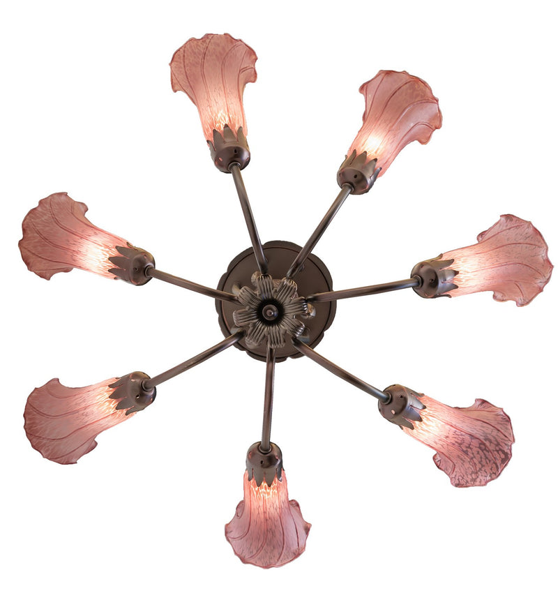 Meyda Tiffany 251585 Seven Light Chandelier, Mahogany Bronze