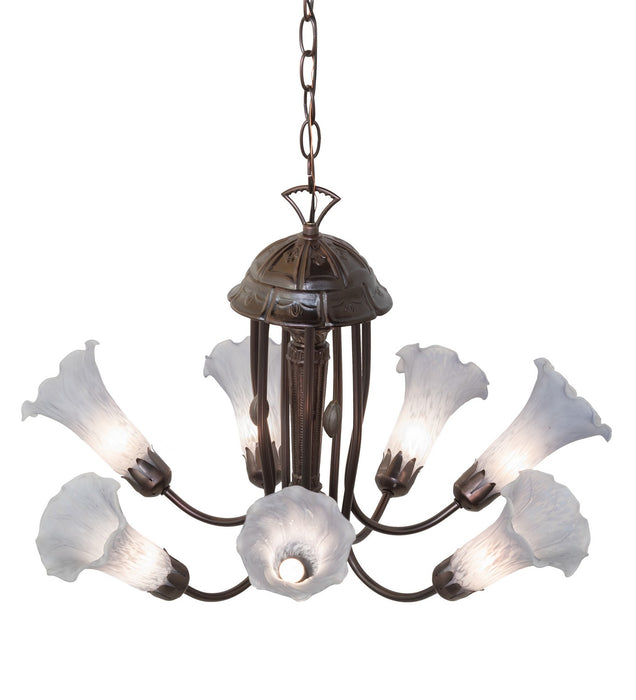 Meyda Tiffany 251587 Seven Light Chandelier, Mahogany Bronze