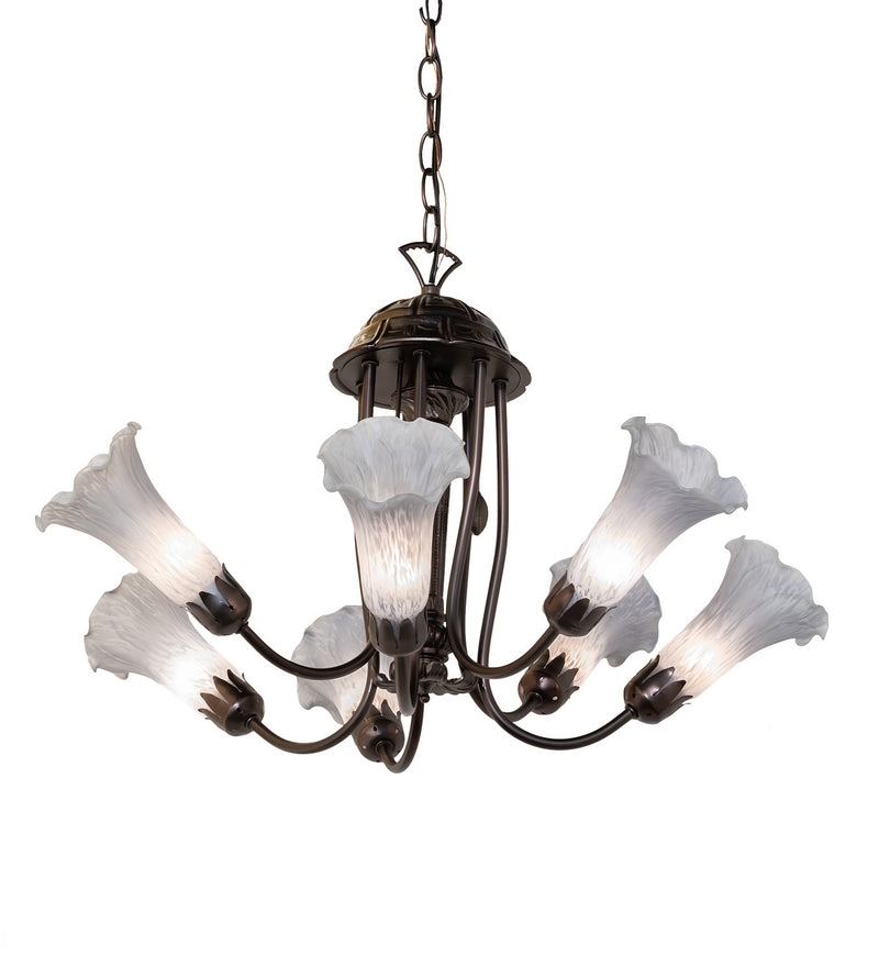 Meyda Tiffany 251587 Seven Light Chandelier, Mahogany Bronze