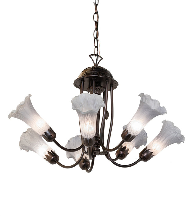 Meyda Tiffany 251587 Seven Light Chandelier, Mahogany Bronze