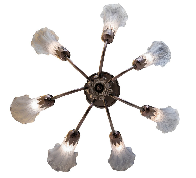 Meyda Tiffany 251587 Seven Light Chandelier, Mahogany Bronze