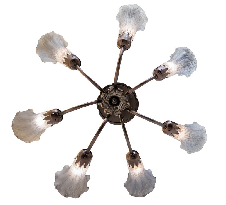 Meyda Tiffany 251587 Seven Light Chandelier, Mahogany Bronze