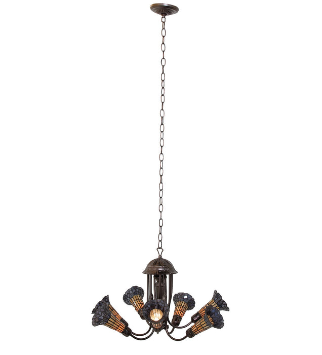Meyda Tiffany 251592 Seven Light Chandelier, Mahogany Bronze