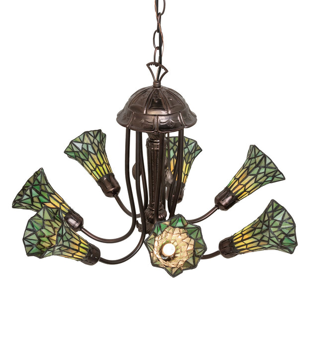 Meyda Tiffany 251593 Seven Light Chandelier, Mahogany Bronze