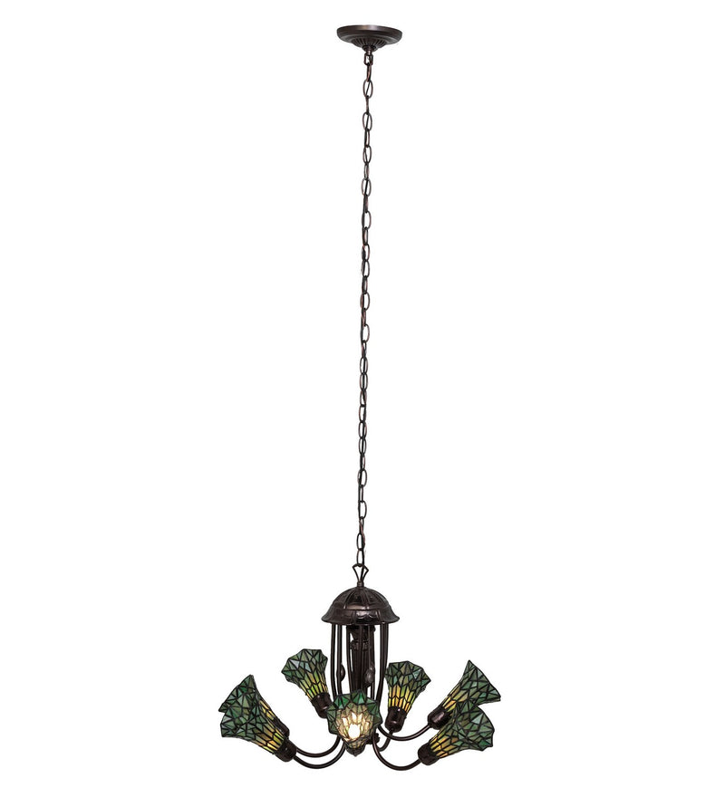 Meyda Tiffany 251593 Seven Light Chandelier, Mahogany Bronze
