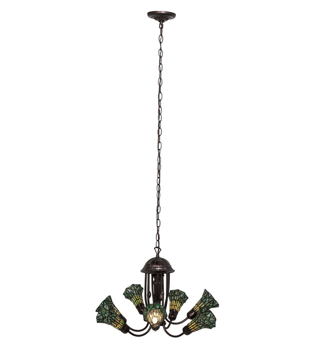 Meyda Tiffany 251593 Seven Light Chandelier, Mahogany Bronze