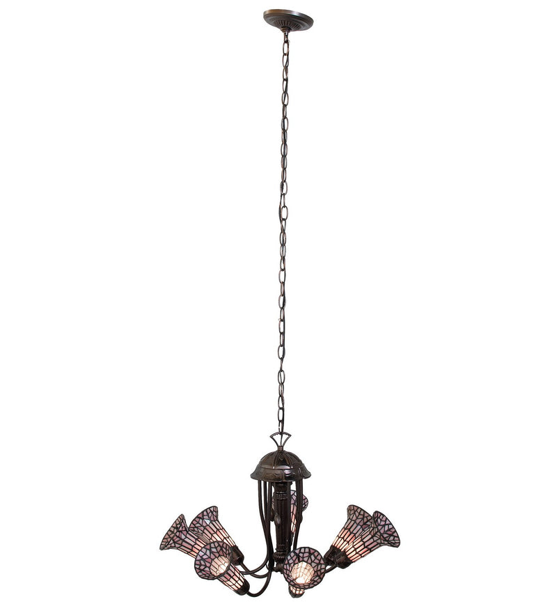 Meyda Tiffany 251594 Seven Light Chandelier, Mahogany Bronze