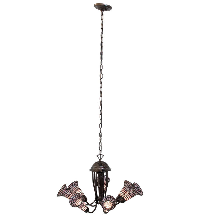 Meyda Tiffany 251594 Seven Light Chandelier, Mahogany Bronze