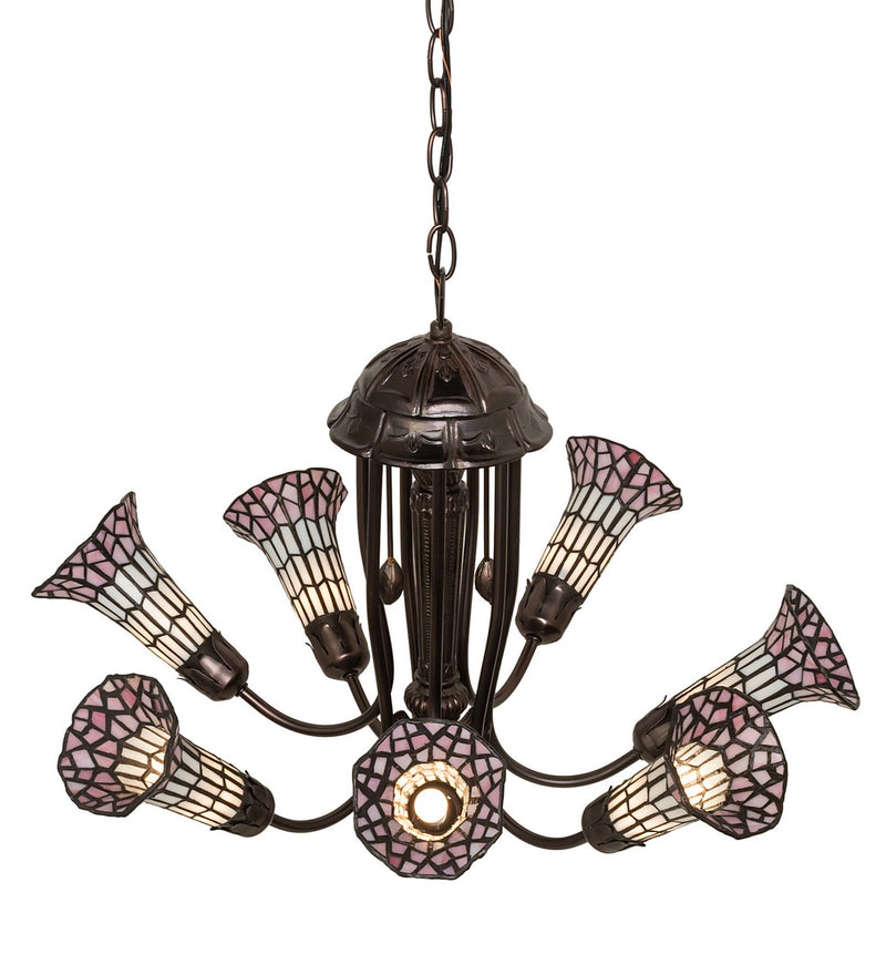 Meyda Tiffany 251595 Seven Light Chandelier, Mahogany Bronze