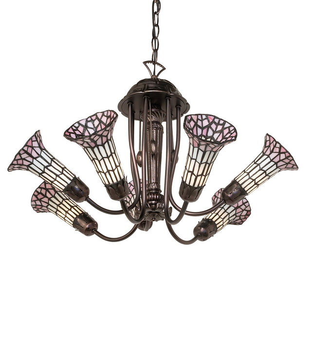 Meyda Tiffany 251595 Seven Light Chandelier, Mahogany Bronze