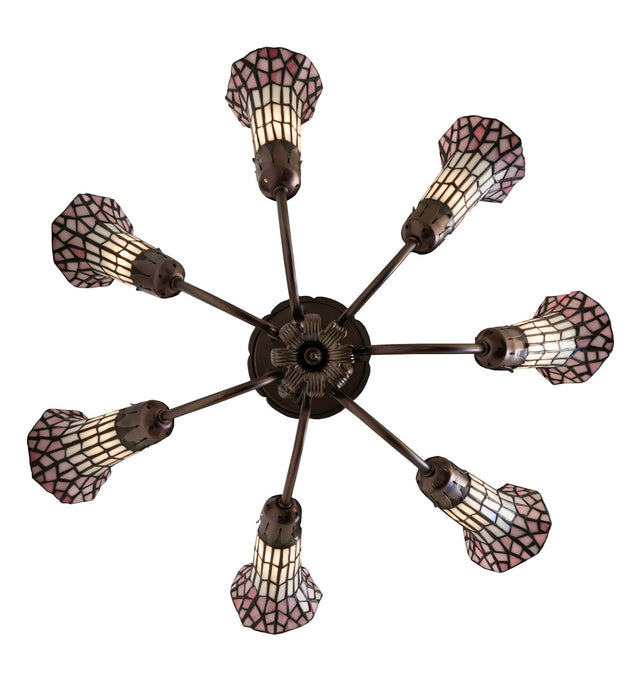 Meyda Tiffany 251595 Seven Light Chandelier, Mahogany Bronze