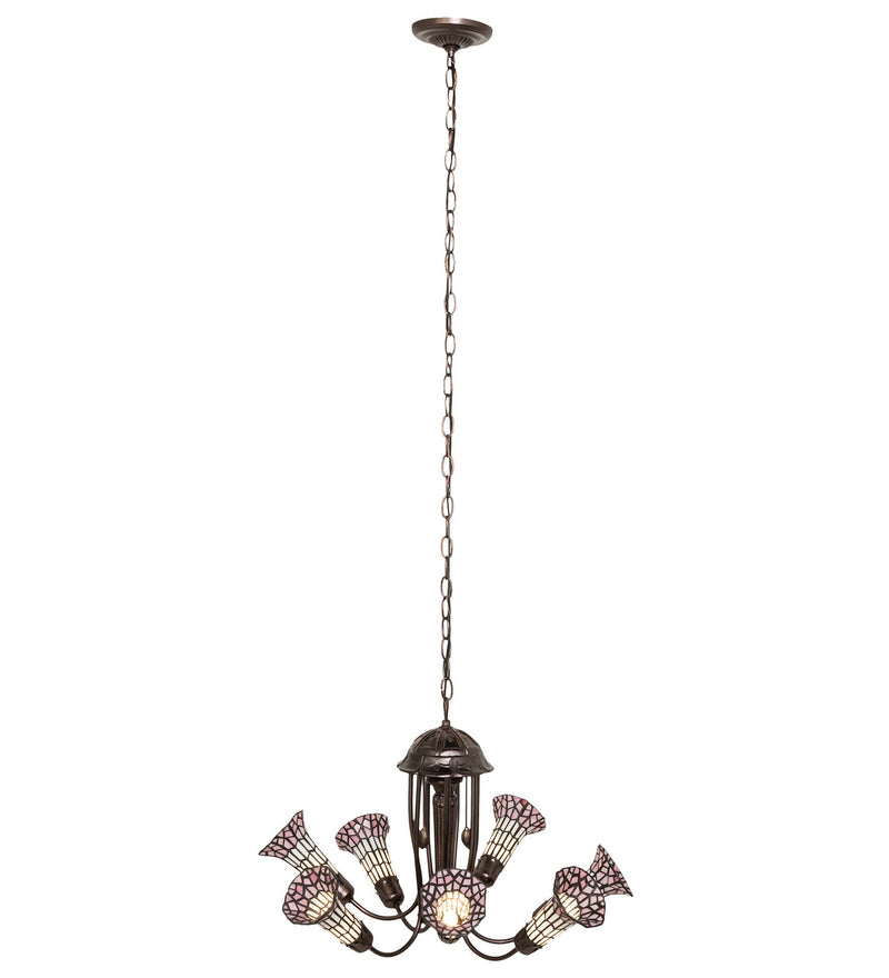 Meyda Tiffany 251595 Seven Light Chandelier, Mahogany Bronze
