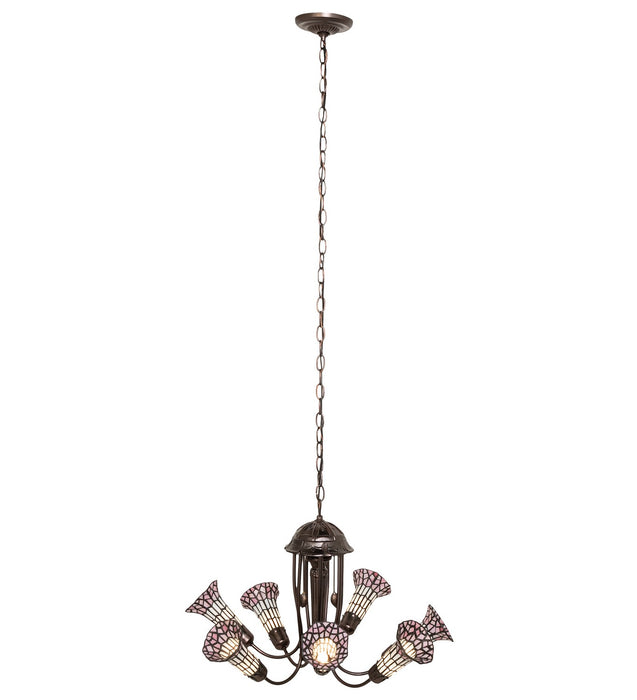 Meyda Tiffany 251595 Seven Light Chandelier, Mahogany Bronze