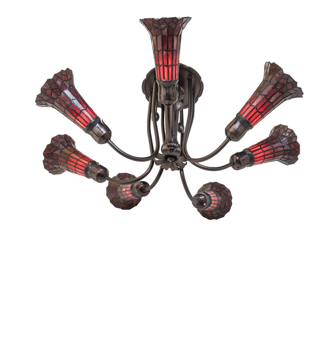 Meyda Tiffany 251596 Seven Light Chandelier, Mahogany Bronze