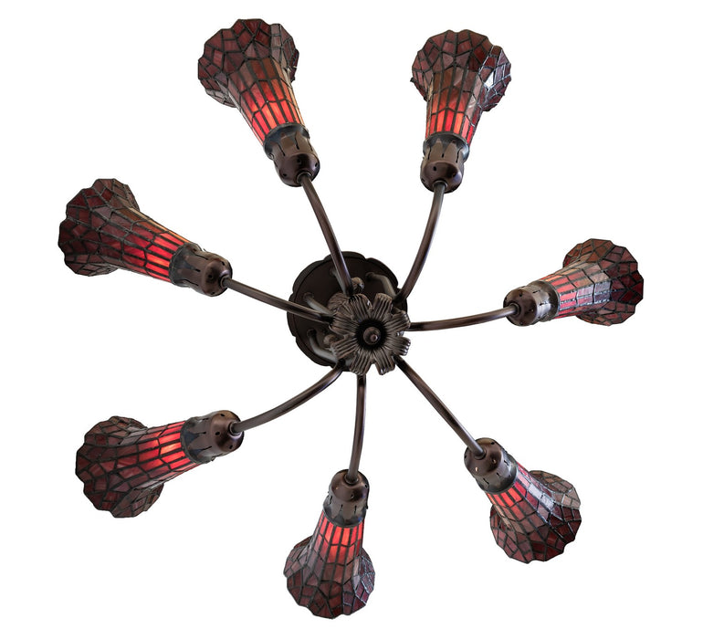Meyda Tiffany 251596 Seven Light Chandelier, Mahogany Bronze