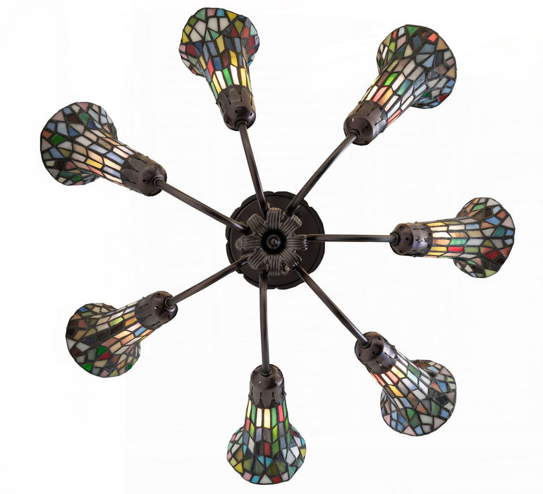 Meyda Tiffany 251597 Seven Light Chandelier, Mahogany Bronze