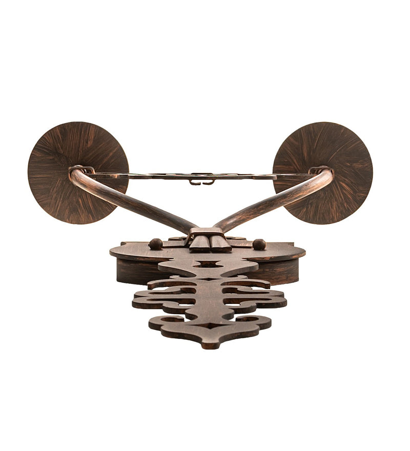 Meyda Tiffany 255157 Two Light Wall Sconce, Cimarron Bronze