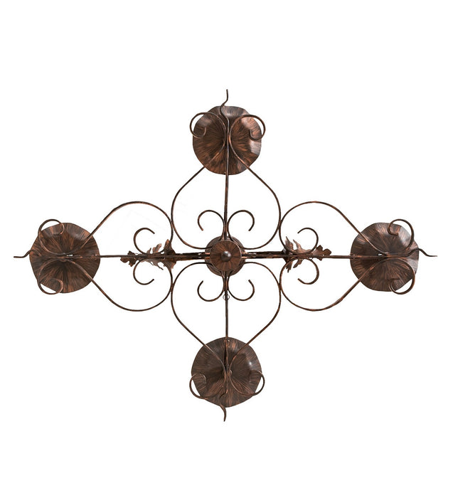 Meyda Tiffany 255172 Four Light Chandelier, Bronze