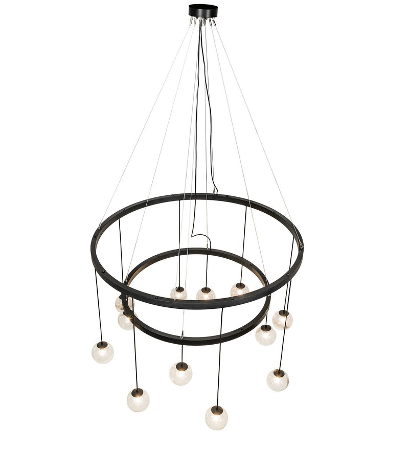 Meyda Tiffany 257077 LED Chandelier, Solar Black