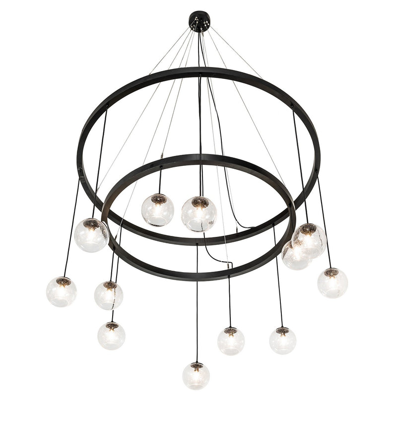 Meyda Tiffany 257077 LED Chandelier, Solar Black