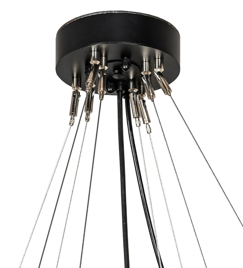 Meyda Tiffany 257077 LED Chandelier, Solar Black