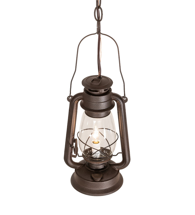Meyda Tiffany 257159 One Light Mini Pendant, Distressed Rust