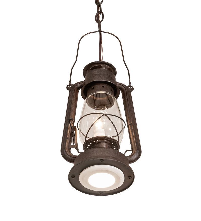 Meyda Tiffany 257159 One Light Mini Pendant, Distressed Rust