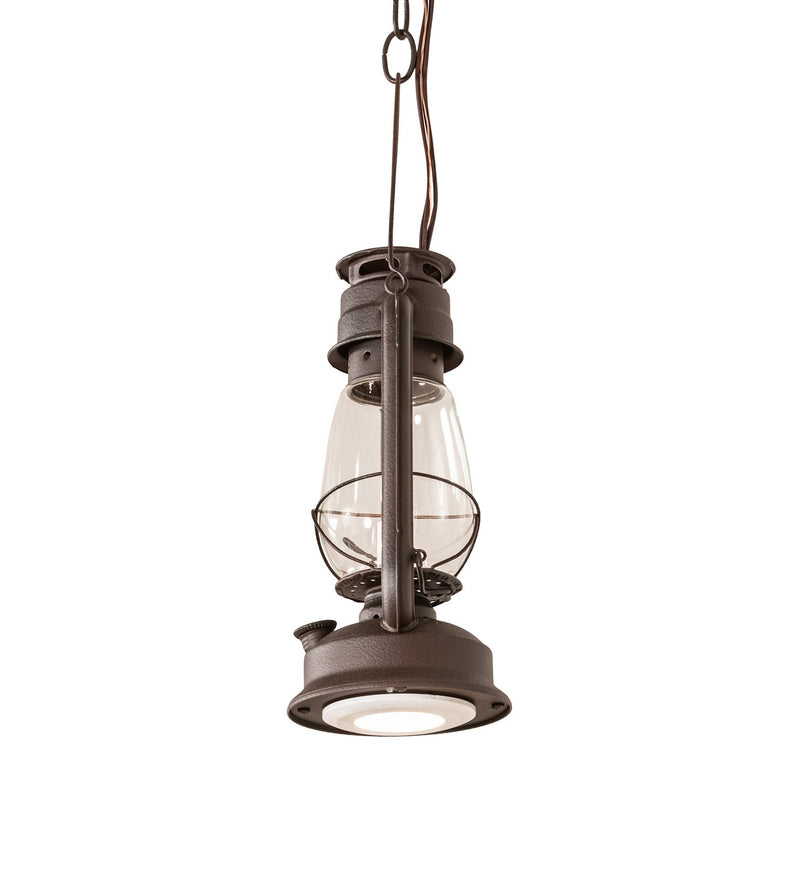 Meyda Tiffany 257159 One Light Mini Pendant, Distressed Rust
