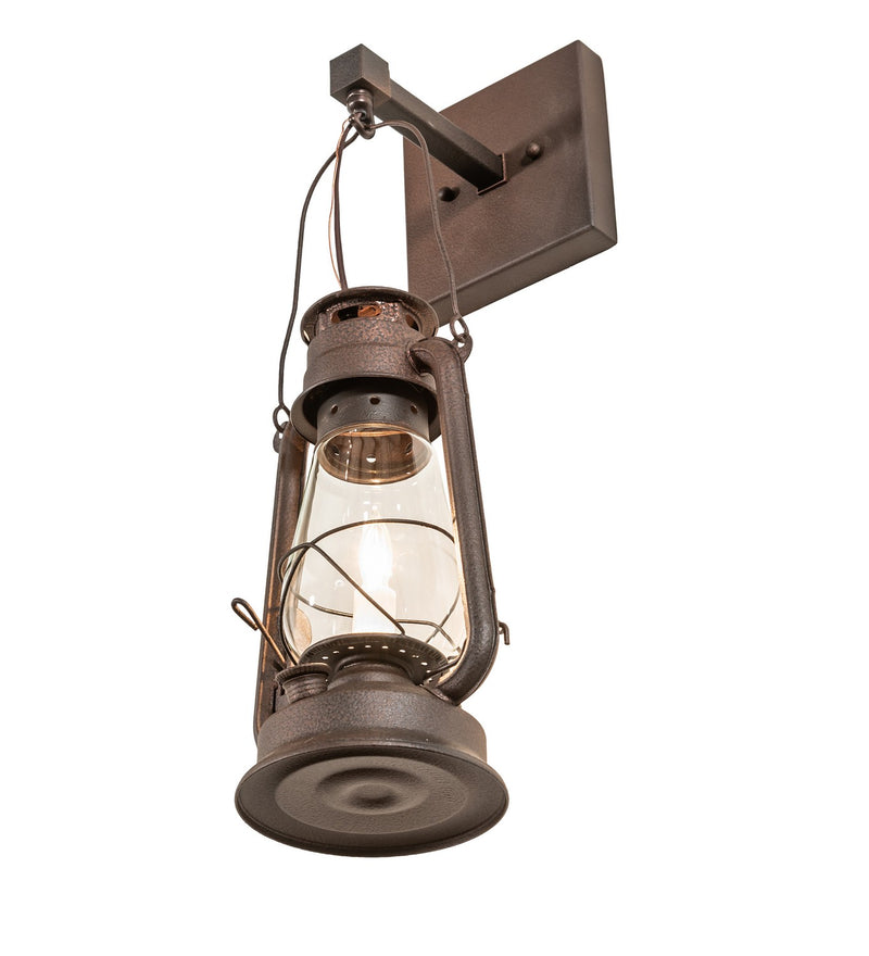Meyda Tiffany 257162 One Light Wall Sconce, Distressed Rust