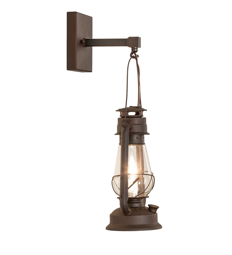 Meyda Tiffany 257162 One Light Wall Sconce, Distressed Rust