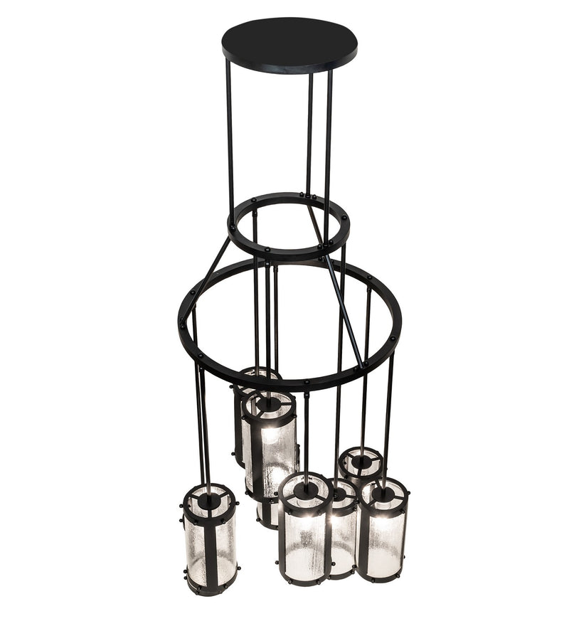 Meyda Tiffany 257212 Nine Light Chandelier, Solar Black
