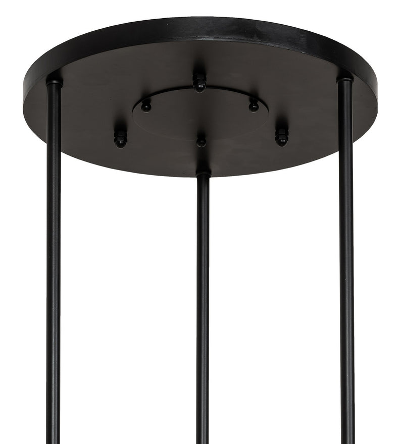 Meyda Tiffany 257212 Nine Light Chandelier, Solar Black