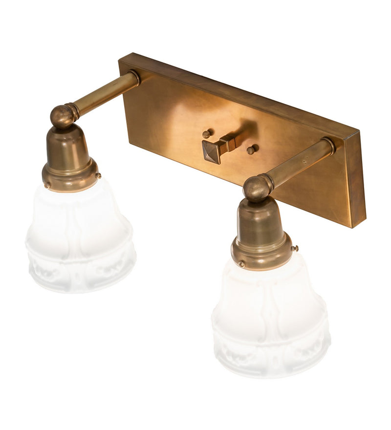 Meyda Tiffany 257231 Two Light Wall Sconce, Brass