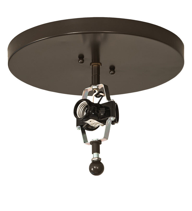 Meyda Tiffany 258940 Three Light Flushmount, Timeless Bronze