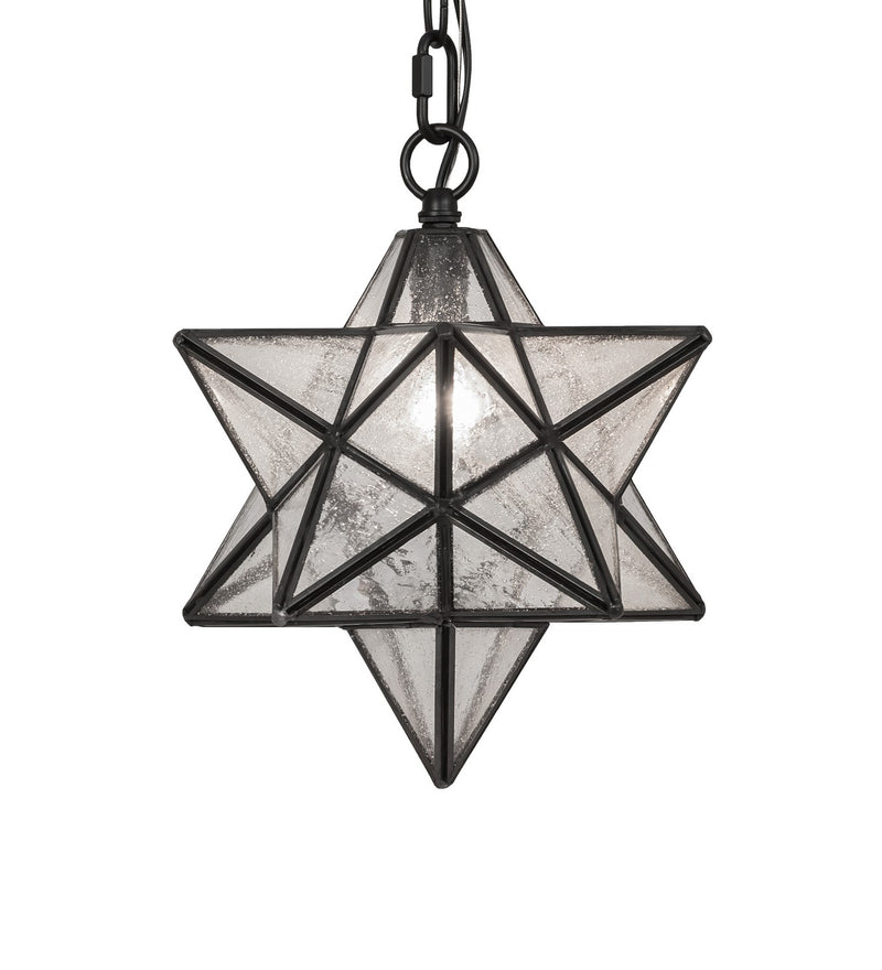 Meyda Tiffany 259239 One Light Mini Pendant, Solar Black