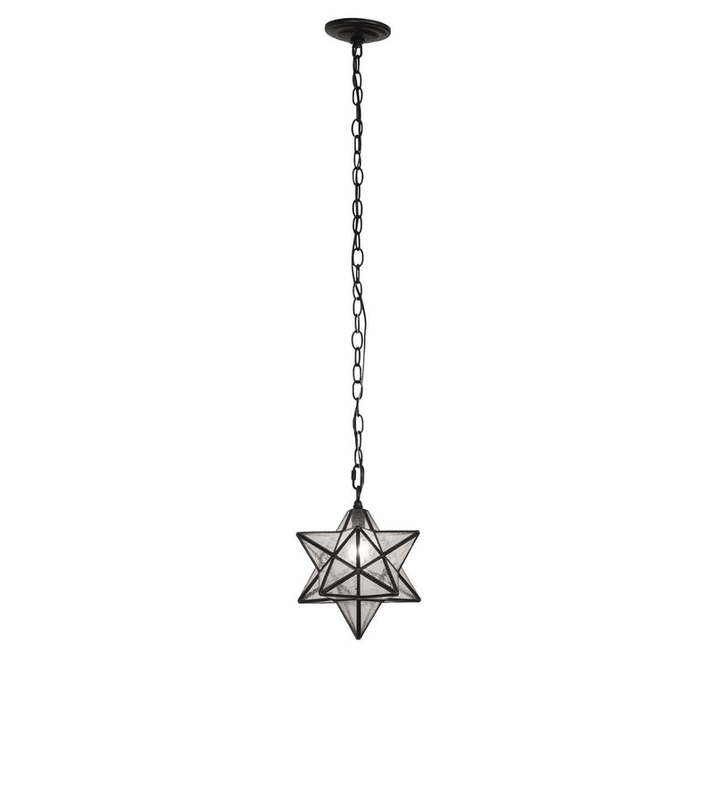 Meyda Tiffany 259239 One Light Mini Pendant, Solar Black